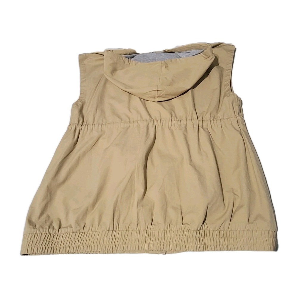 Aerie‎ Offline Military Utility Vest Cotton Hooded Tan Women's Size Large - Picture 6 of 8